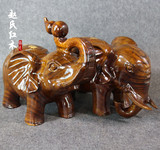 红木工艺品实木红木大象吉祥如意象木雕风水摆件招财镇宅平安象