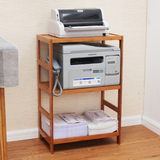 简约现代打印机架子桌面收纳架置物架办公文件柜子书架仿实木架子