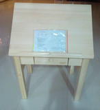 睿智芬兰松木家具ABCD同款学生书桌儿童学习桌调节实木可做画板