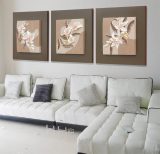 沙发背景墙立体浮雕无框画现代简约树脂壁画卧室餐厅挂画3D画