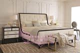 美式乡村实木床/欧式法式软包布艺双人床/简约现代小户型卧室婚床