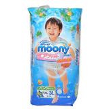 【爱婴室】moony婴儿裤型纸尿裤拉拉裤XL38片男宝宝专用