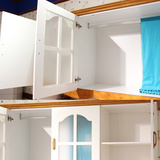 子母床单人床组合床多功能家具1.5米1.2儿童床男孩女孩实木衣柜床