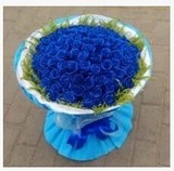 36朵56朵99朵蓝玫瑰花束爱情鲜花祝福鲜花生日鲜花礼物上海当天到