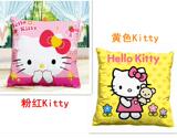 包邮3D印花十字绣抱枕KT猫hello Kitty可爱猫咪最新款靠垫车枕棉
