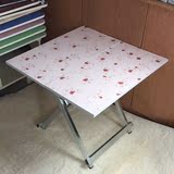 宜家简易可折叠方桌便携式正方形折叠餐桌小户型家用吃饭桌子包邮