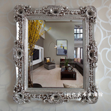 古典欧式镜 高档酒店宾馆装饰镜 复古镜 玄关镜 浴室镜卫生间镜子