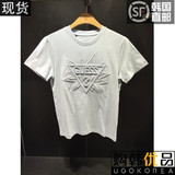 UGOKR 韩国专柜代购 GUESS 16夏季男女通用情侣短袖T恤 MG2K6427