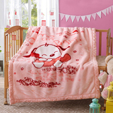 宝宝毛毯儿童单人卡通动漫盖毯超柔拉舍尔春夏季双层加厚午睡毯子