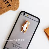 热卖柯基犬iPhone6s手机壳苹果6plus宠物猫狗壳全包iPhone6卡通壳