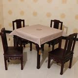 中式餐桌桌旗亚麻方桌布防水防油茶几布艺桌垫隔热垫台布定制定做