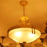欧式卧室走廊餐厅书房单头吊灯具半吸顶仿古铁艺树脂楼梯玄关灯饰