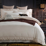 美式蕾丝别墅样板房60S贡缎欧式床上四件套床品套件贡缎床上用品
