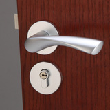 包邮门锁门把手分体锁简约实木卫生间卧室厨房太空铝锁具室内门锁