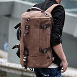 男士个性背包 旅游休闲包大学生书包 潮牌双肩包旅行包行李包青年