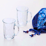 ADERIA日本进口个性耐热手工马克杯玻璃杯子牛奶杯透明水杯情侣杯
