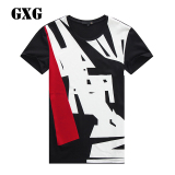 GXG男装 男士短袖T恤 时尚都市几何撞色休闲T恤52244475