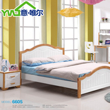 意唯尔简实木儿童床1.2米女孩单人床1.5米男孩现代韩式板木床6605