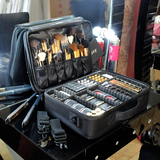 专业手提隔板化妆箱大容量多层化妆师跟妆纹绣美甲美容工具包韩国