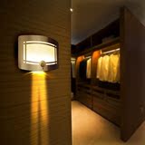 玄关楼道衣厨灯红外线人体感应壁灯 创意节能LED电池光控小夜灯