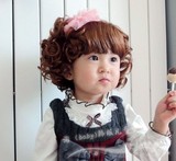 婴儿假发帽子女宝宝整头模特假发宝宝拍照韩版儿童宝宝头饰 包邮