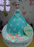 天津生日蛋糕芭比娃娃 冰雪奇缘Elsa Anna艾莎皇后安娜公主全国送