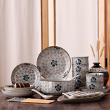 餐具套装釉下彩日式和风碗碟套装 韩式家用碗筷套装餐具中式碗盘