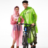 包邮亿美正品 时尚透明自行车电动单车摩托车雨衣雨披防水 YB910