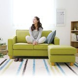日式布艺储物沙发单双三人位实木简约北欧小户型可拆洗客厅组合