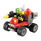 积木玩具儿童益智拼装积木城市消防车创意组装汽车模型3- 男孩6岁