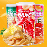 泰国进口零食品 马努拉虾片 木薯片 芥末味蟹味虾片 膨化食品包邮