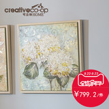 可立特 原创设计专利销售 植物花卉手绘帆布油画家居绣球花装饰画