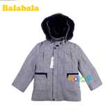 巴拉巴拉专柜正品2015面新款冬装男幼童呢大衣外套21164151203