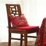 婚庆大红色餐椅垫椅子垫坐垫布艺夏天现代中式可拆洗定做全棉加厚