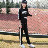 2016新款少女春装青少年初高中学生女装休闲卫衣连帽运动套装韩版