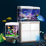 鱼缸水族箱鱼缸柜小型热带鱼创意观赏造景鱼缸中型生态金鱼缸