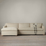 美式简约后现代新款整装法式复古三人沙发客厅休闲贵妃椅组合现货