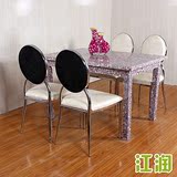江润定做人造大理石餐桌长方形 1桌4椅简约简易小户型餐桌椅组合