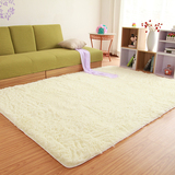 特价时尚米白色丝毛地毯 客厅茶几地毯卧室床边满铺地毯定制房间