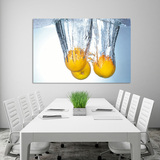 欧式现代水晶布纹膜无框餐厅客厅饭店装饰画花卉水果酒杯壁画挂画