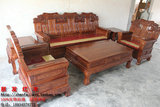 红木家具非洲黄花梨木麒麟沙发全实木大奔客厅组合整装沙发