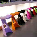 现代时尚酒吧椅创意个性玻璃钢座椅KTV酒店吧台椅子创意休闲椅子
