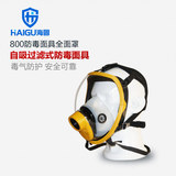 海固HG800防毒面具 全面罩大视窗硅胶防毒面具 滤毒罐包邮
