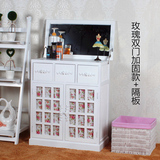 韩式实木翻盖梳妆台带凳子田园化妆桌卧室现代简约小户型化妆柜