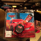 正品香港迪士尼乐园代购 汽车总动员麦昆红色动漫儿童手表电子表