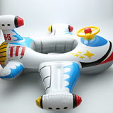 2016遮阳卡通男女童通用游艇充气婴幼儿童飞机游泳座圈宝宝游泳圈