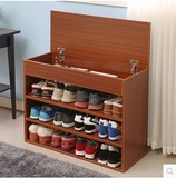 简易特价加厚木板式多层鞋架储物架大容量防尘环保经济型鞋柜客厅