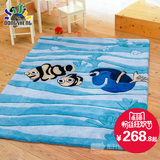东升海洋世界儿童地毯 游戏毯 客厅米奇现代 简约时尚卧室床边 团