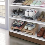 日本Fasola一体式创意时尚简约收纳鞋架鞋柜塑料简易鞋架2个装