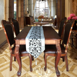 欧式餐桌椅实木 简约小户型1桌4椅长方形吃饭凳椅 桌子1.2-1.6米
